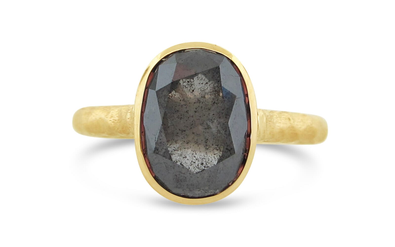 Gold Brown Diamond Engagement Ring